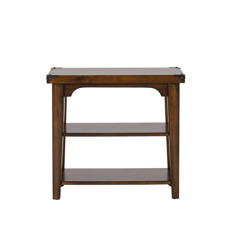 Aspen Skies Chair Side Table in Russet Brown image