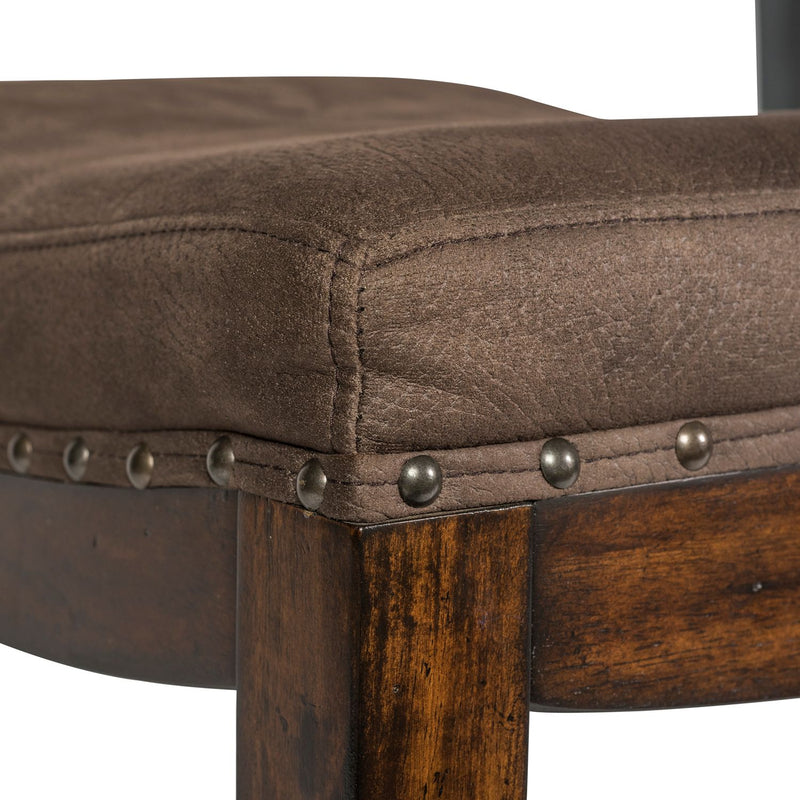 Aspen Skies Uph Barstool in Russet Brown