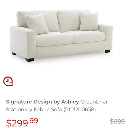 Amesley Ivory Sofa