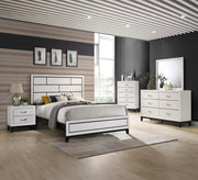 Crown Mark Akerson Twin Panel Bed in Chalk B4610-T image