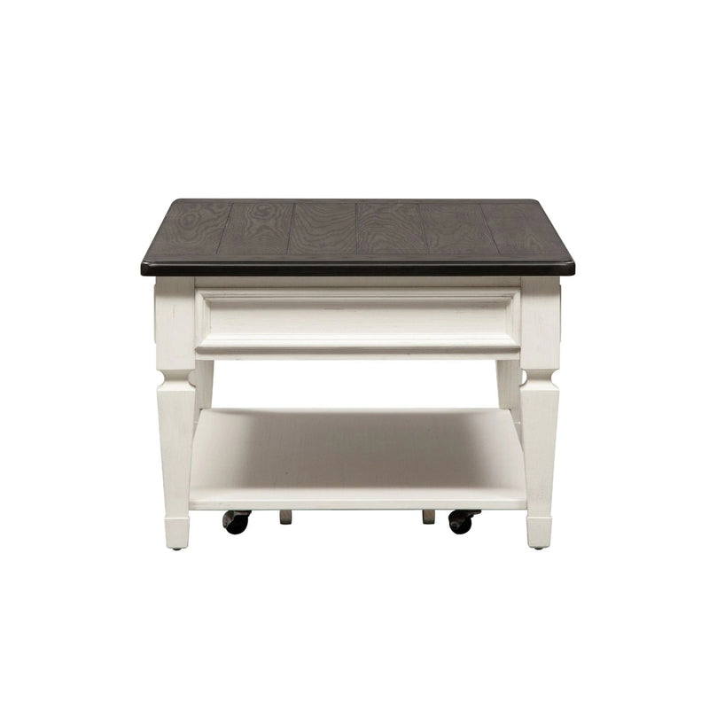 Allyson Park Rectangular Cocktail Table in Wirebrushed White image