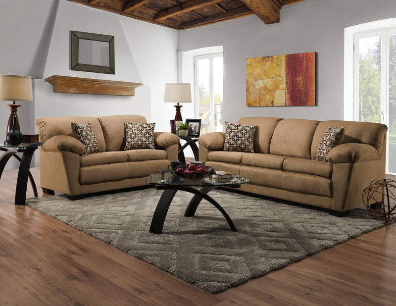 Sierra Chocolate Sofa & Loveseat
