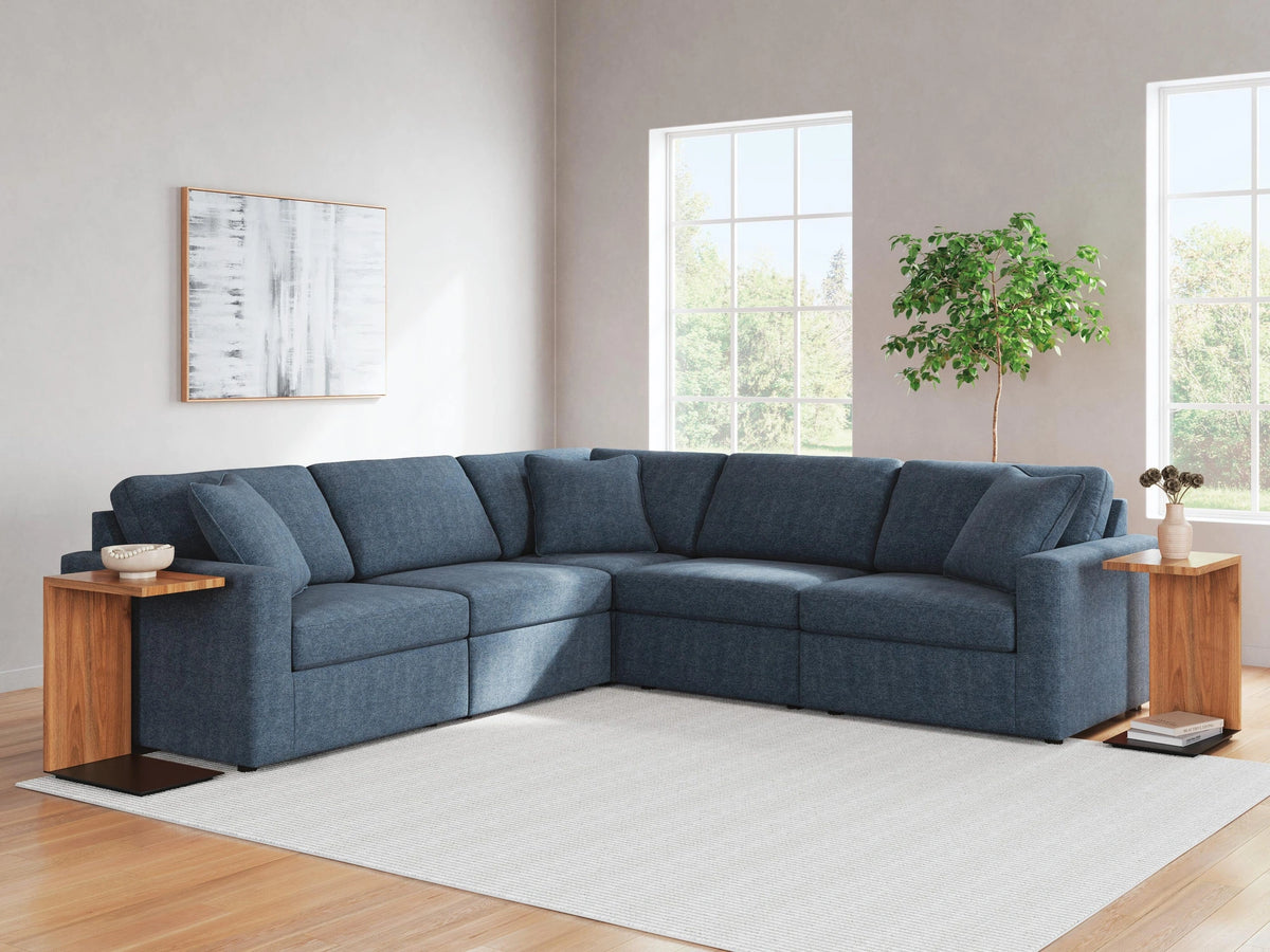 Bella Curva オットマン NEXT Modmax 5-Piece Next-Gen Nuvella Performance Fabric Modular