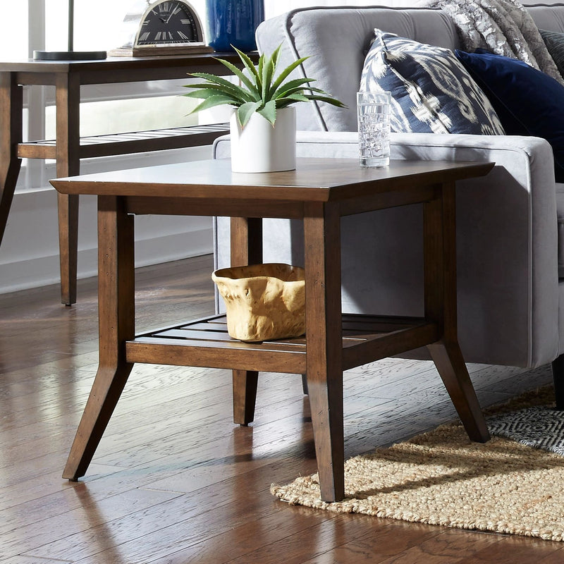 Ventura Blvd Rectangular End Table in Bronze image