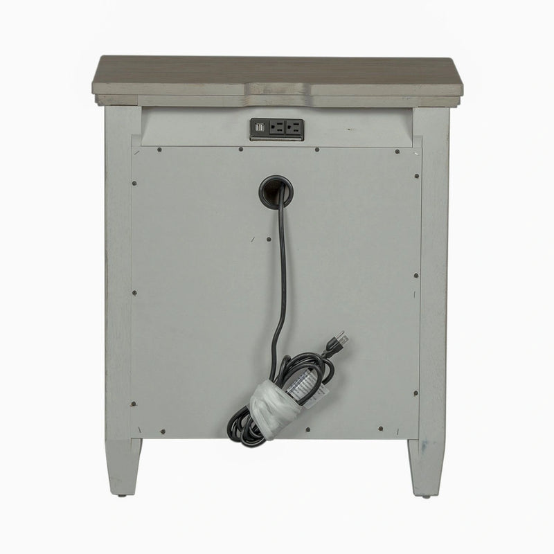 Heartland 2 Drawer Nightstand w/ Charging Station in Antique White image