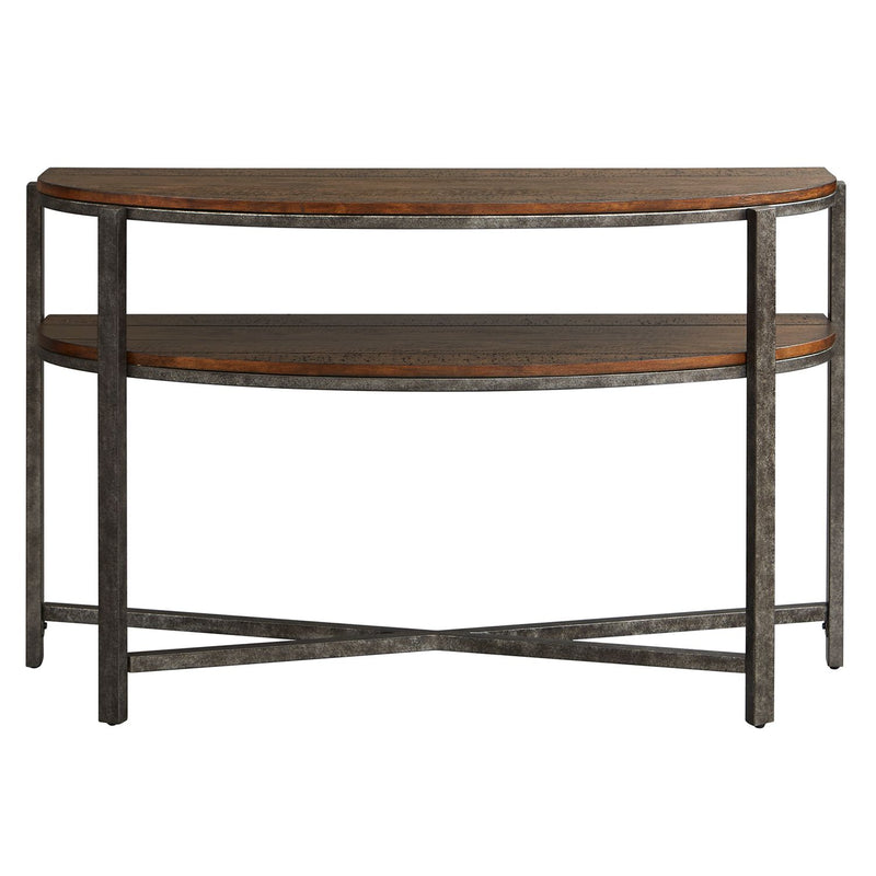 Breckinridge Demilune Sofa Table in Mahogany