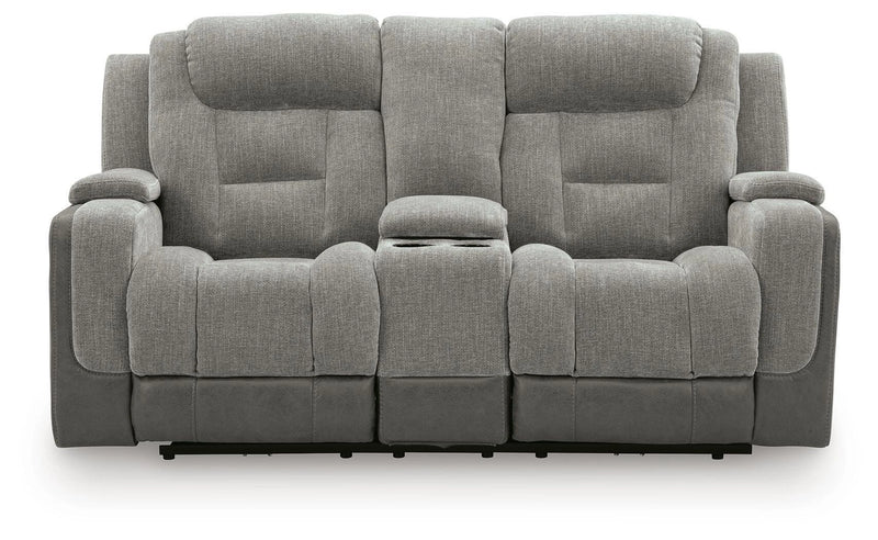 Ultimax Power Reclining Loveseat with Console