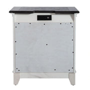 Allyson Park 2 Drawer Nightstand with Charging Station in White image