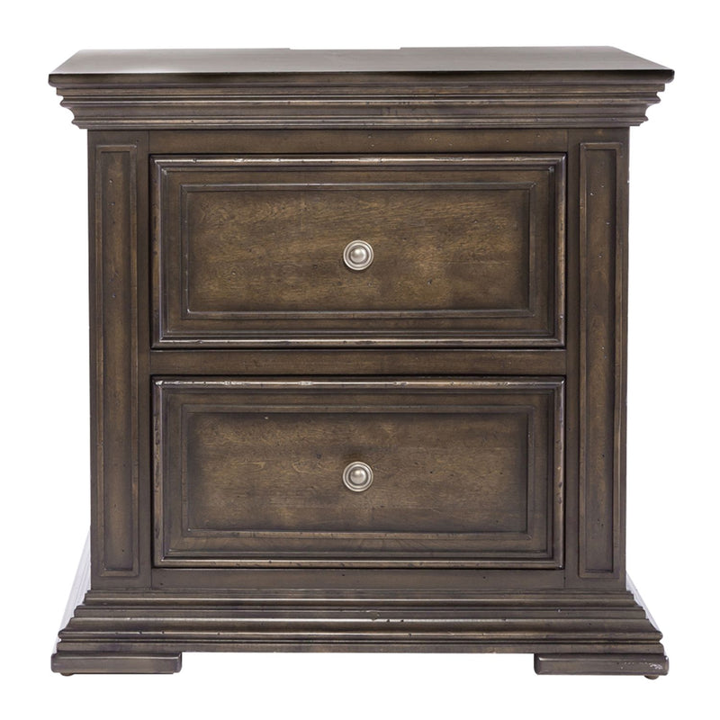 Big Valley 2 Drawer Night Stand w/ Charging Station image