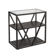 Arista Chair Side Table in Cobblestone Brown image