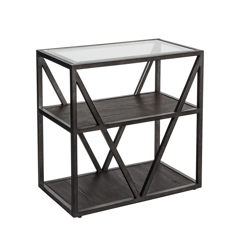 Arista Chair Side Table in Cobblestone Brown image