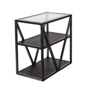 Arista Chair Side Table in Cobblestone Brown image