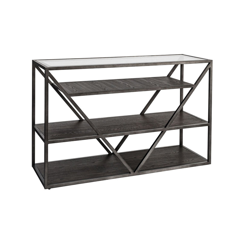 Arista Sofa Table in Cobblestone Brown