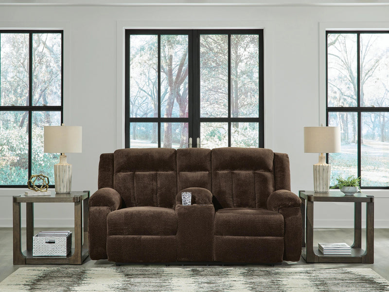 Greely Bend Power Reclining Loveseat with Console