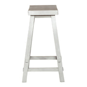 Creations 24 Inch Sawhorse Counter Stool - White image
