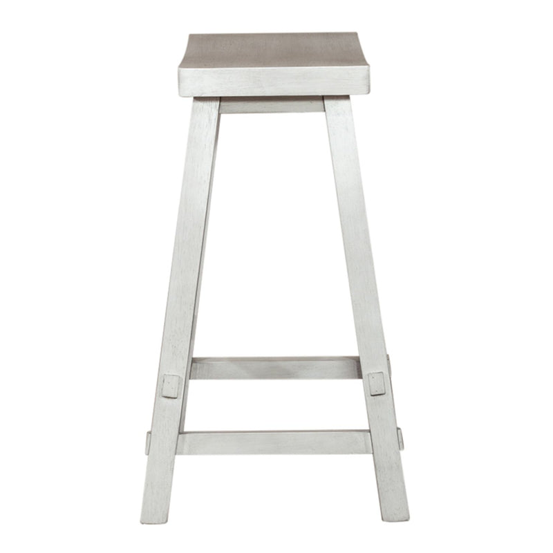 Creations 24 Inch Sawhorse Counter Stool - White image