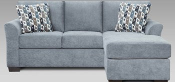 Anna Blue Sofa Chaise
