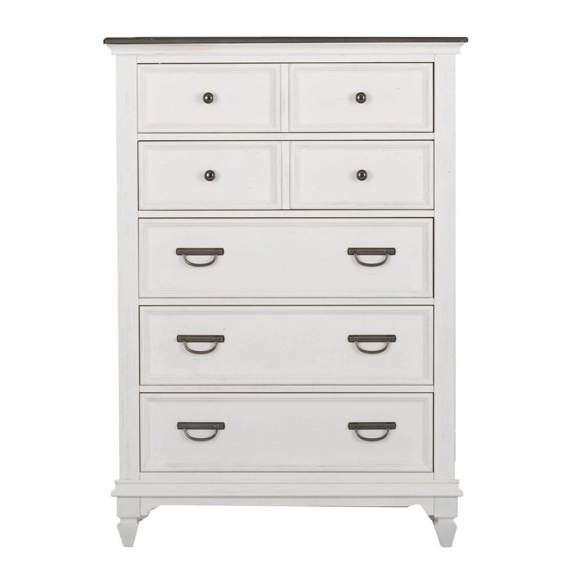 Allyson Park King California Panel Bed, Dresser & Mirror, Chest, Night Stand image
