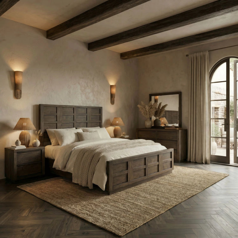 Stillwater Panel Bed, Dresser & Mirror, Night Stand image