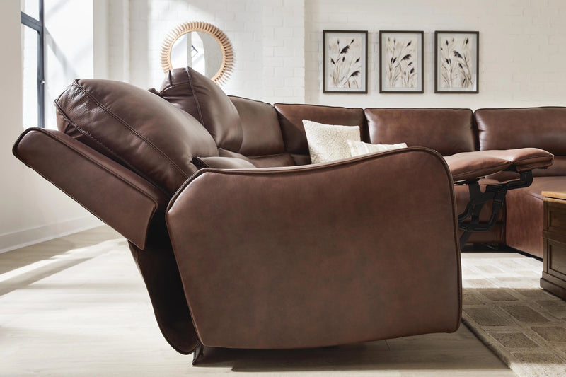 Silverbrooke Reclining Sectional with Chaise and Storage Consoles