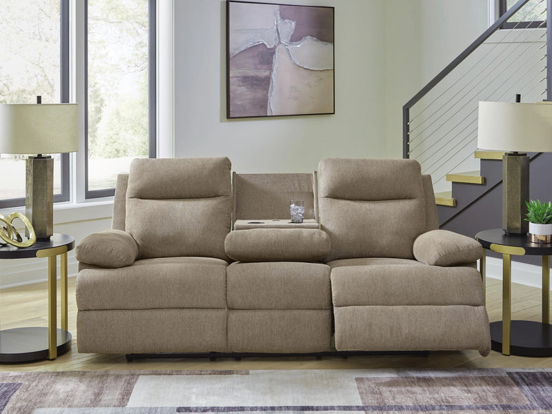 Tarrant Reclining Sofa with Drop Down Table