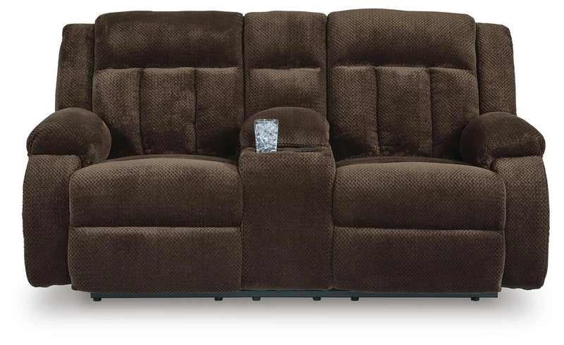 Greely Bend Power Reclining Loveseat with Console