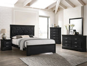 Crown Mark Amalia Twin Panel Bed in Black B6918-T image