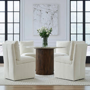 Accent Dining Accent Dining Chair w/ Casters - Ivory image