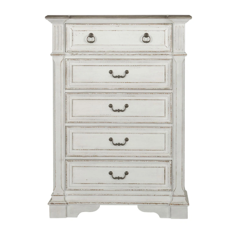 Abbey Park King California Sleigh Bed, Dresser & Mirror, Chest, Night Stand image