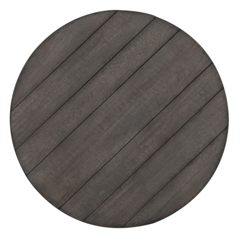 Modern Farmhouse Splay Leg Round Cocktail Table in Dusty Charcoal image