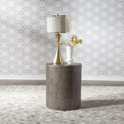 Modern Farmhouse Drum End Table image