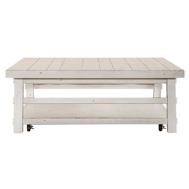 Modern Farmhouse Oversized Square Cocktail Table