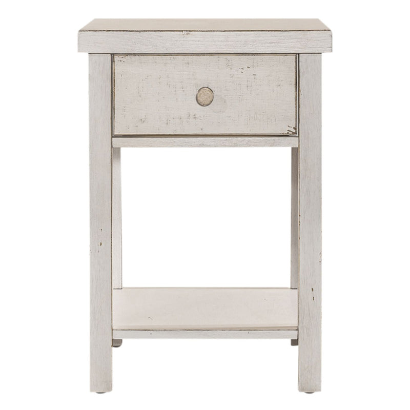 Modern Farmhouse Drawer Chair Side Table