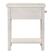 Modern Farmhouse Drawer Chair Side Table image