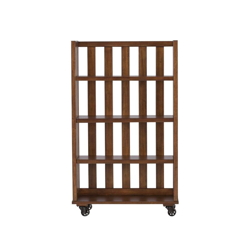 Arlington House Open Bookcase in Cobblestone Brown image