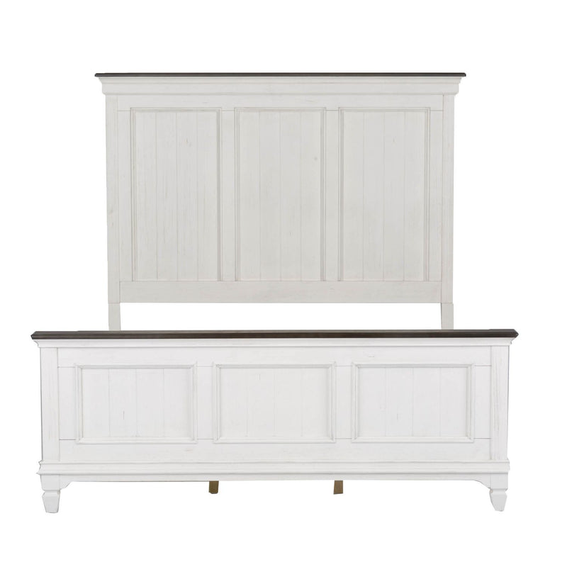 Allyson Park King California Panel Bed, Dresser & Mirror, Chest