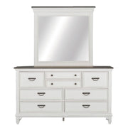 Allyson Park Panel Bed, Dresser & Mirror image