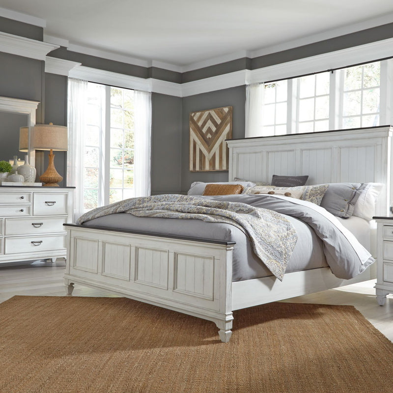 Allyson Park Queen Panel Bed, Dresser & Mirror image