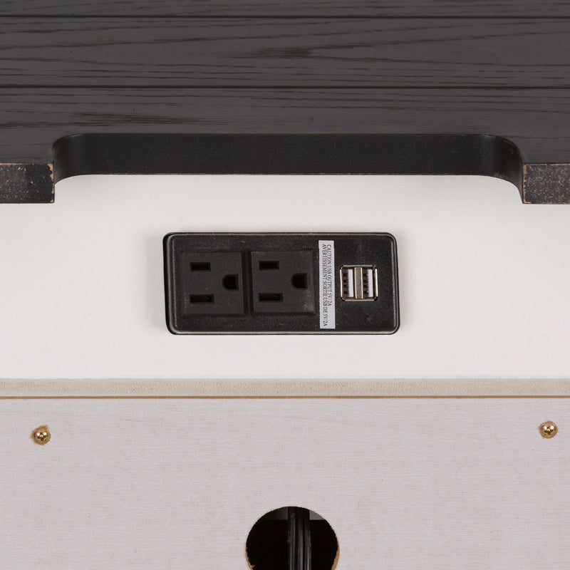 Allyson Park Nightstand in Wirebrushed White image