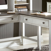 Allyson Park Right Turn Writing Desk in Wirebrushed White image