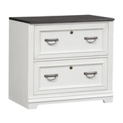 Allyson Park Bunching Lateral File Cabinet in Wirebrushed White image