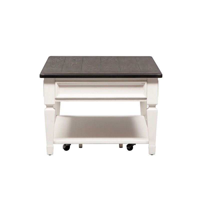 Allyson Park Rectangular Cocktail Table in Wirebrushed White image