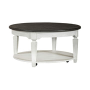 Allyson Park Round Cocktail Table in White image