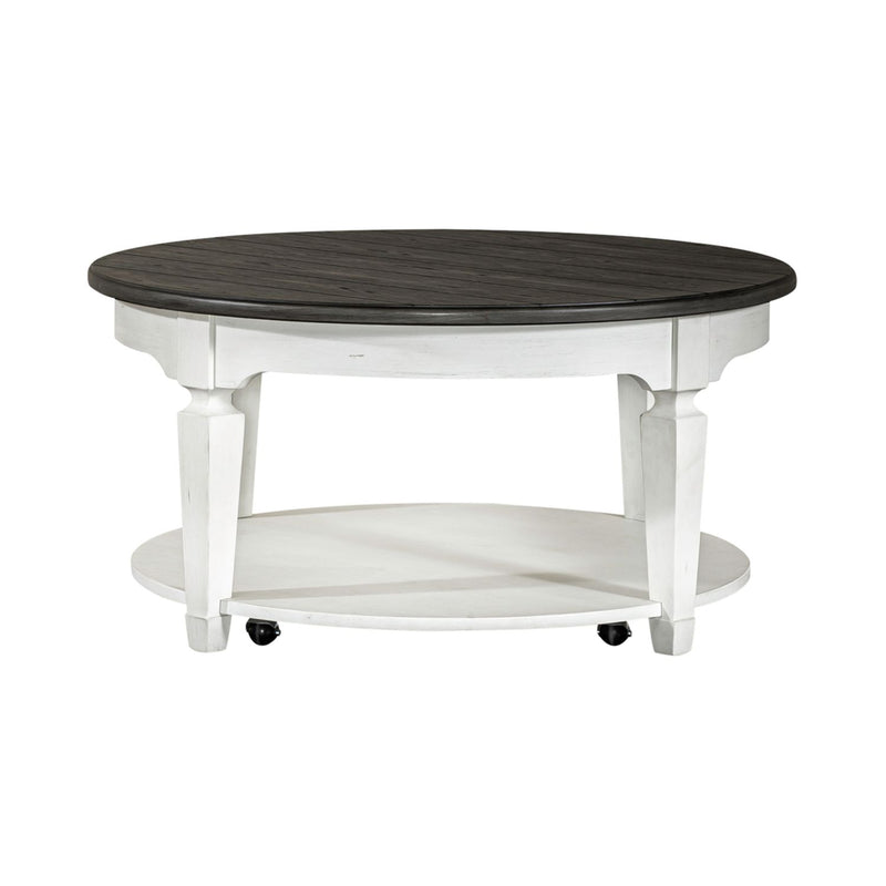 Allyson Park Round Cocktail Table in White image
