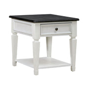 Allyson Park Drawer End Table in Wirebrushed White image