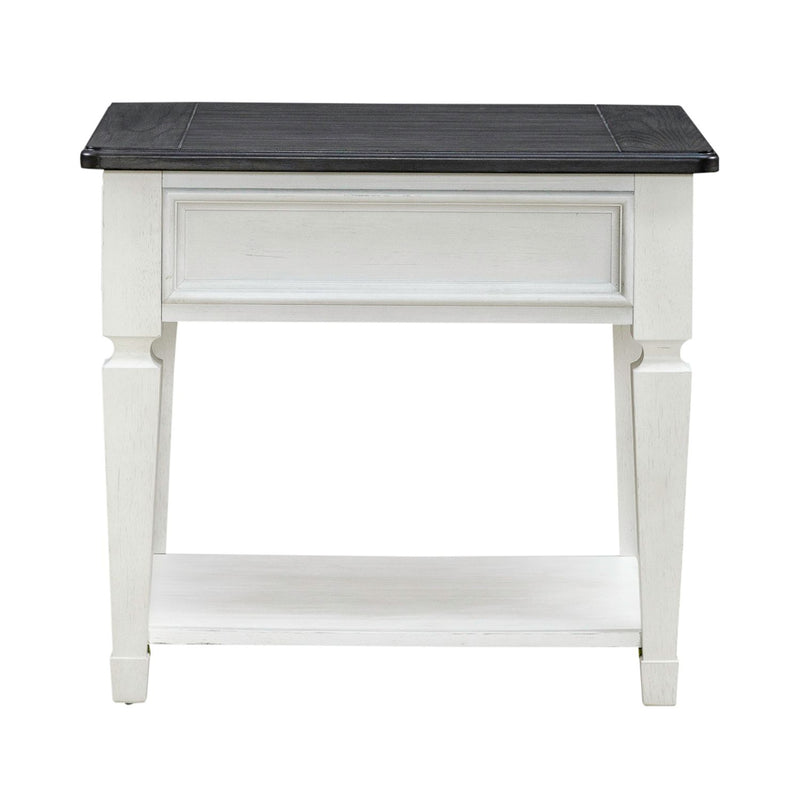 Allyson Park Drawer End Table in Wirebrushed White image
