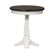Allyson Park Chair Side Table in Wirebrushed White image