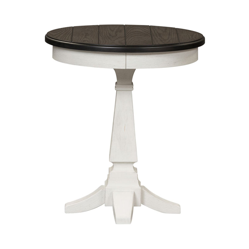 Allyson Park Chair Side Table in Wirebrushed White image