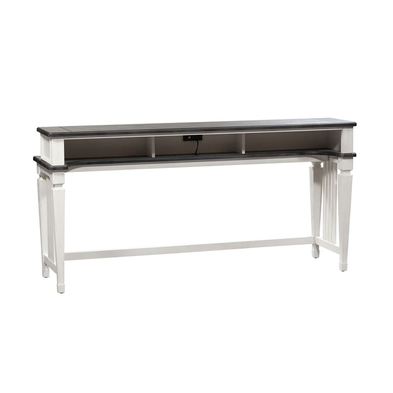 Allyson Park Console Bar Table in Wirebrushed White image
