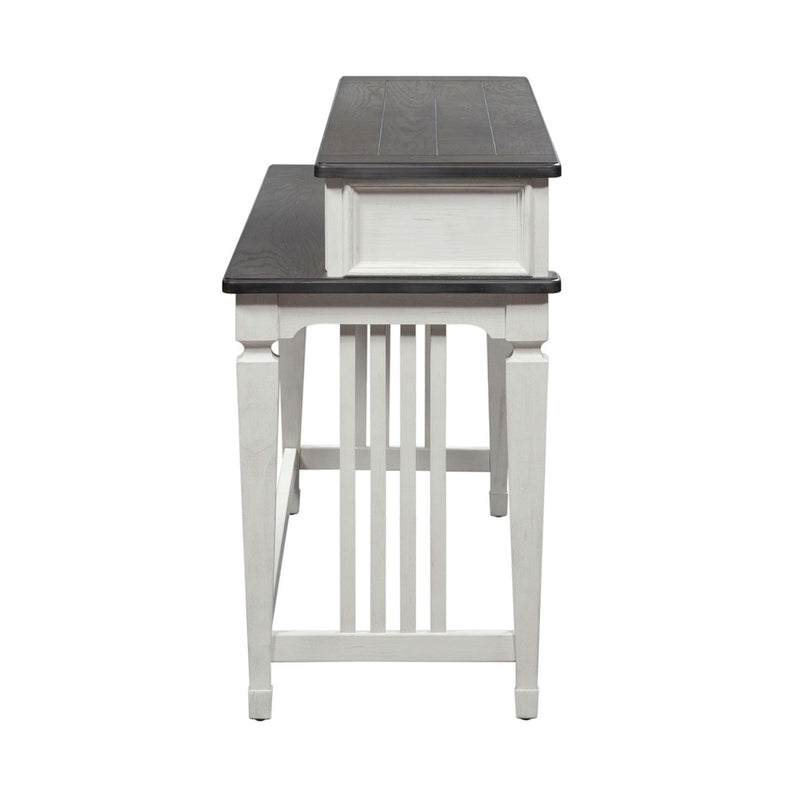 Allyson Park Console Bar Table in Wirebrushed White image